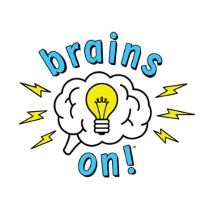 Podcasts For Kids - brains on podcast logo