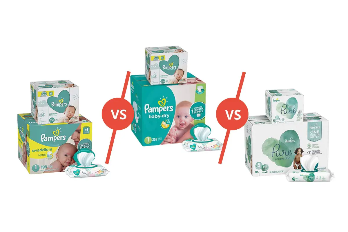 Pampers Swaddlers Vs Baby Dry Vs Pure Get Unconfused