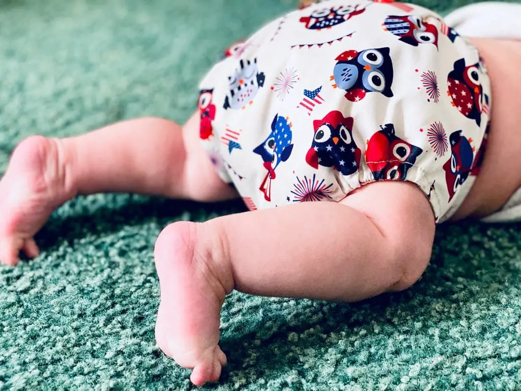 little baby bum in cloth organic diaper