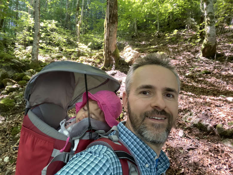 Deuter kid comfort child carrier test hike