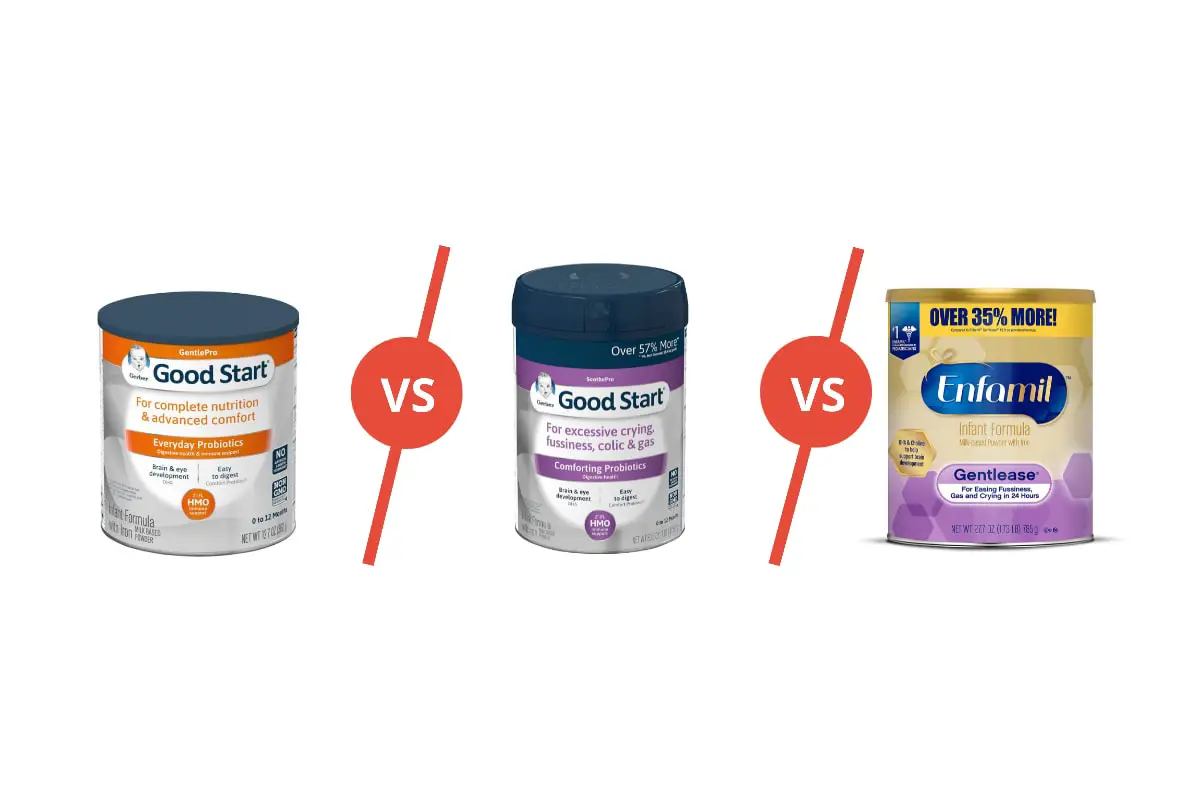 Gerber Gentle Vs Soothe Vs Soothe Pro Vs Enfamil Gentlease