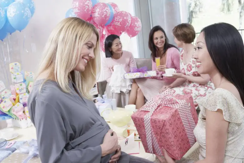 Friends Enjoying a Baby Shower