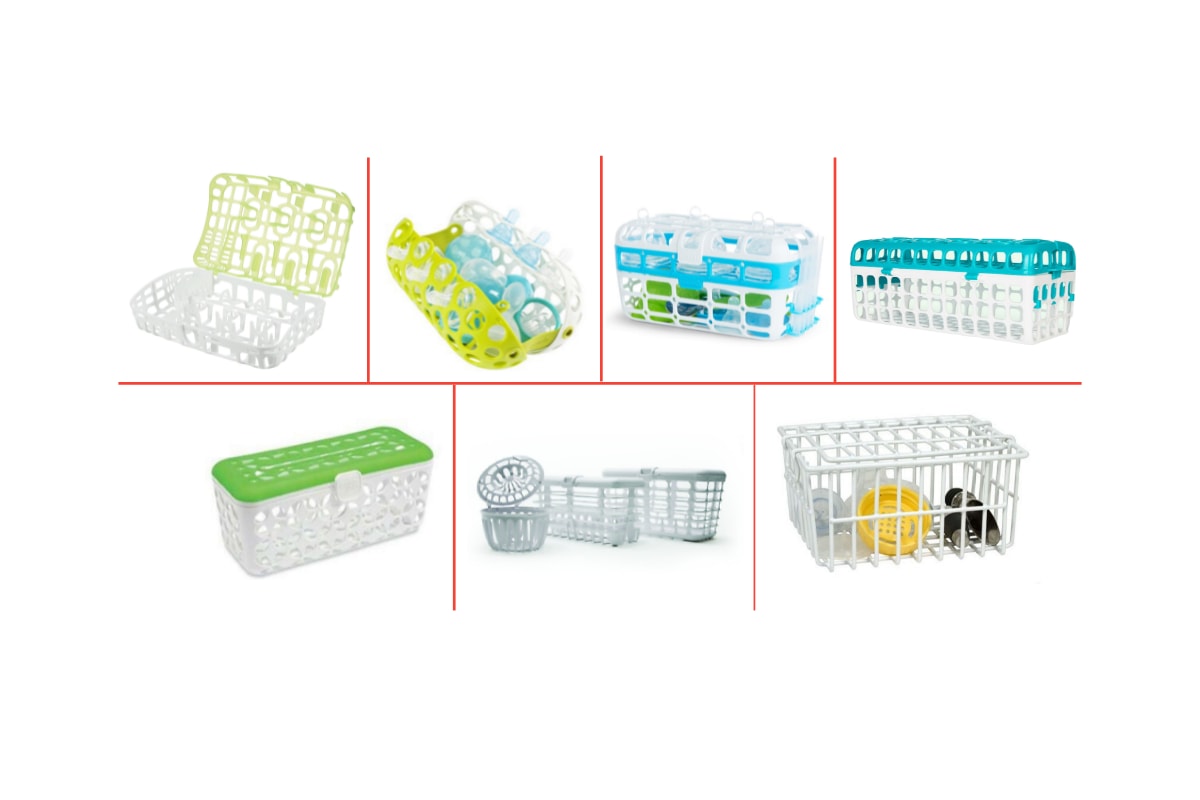 Munchkin High Capacity Dishwasher Basket, Colors May Vary