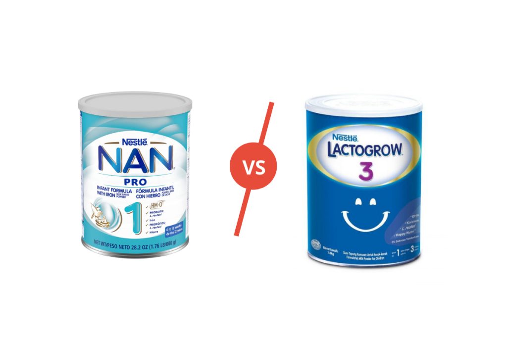 nan pro and lactogen comparison